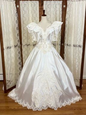 Vintage | Dresses | Vintage 94s Satin Wedding Dress | Poshmark Vintage | Dresses | Vintage 94s Satin Wedding Dress | Poshmark